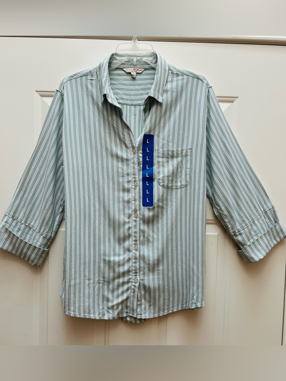 Jachs Light Blue & White Striped Button-Down Shirt
